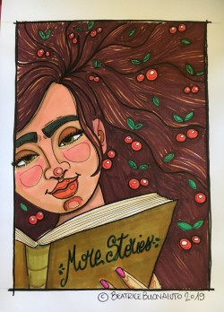 Books are your wings - Copic on Paper